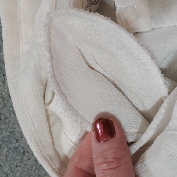 Vintage Christopher and banks blouse. Med white nwot - Picture 3 of 7